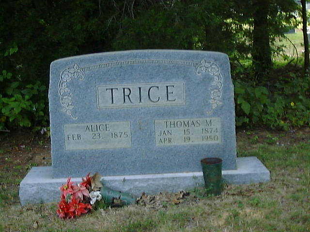 Trice, Alice and Thomas M