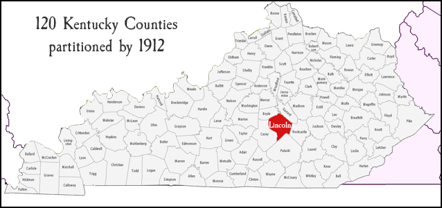 Kentucky Counties 1912
