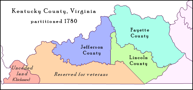 Kentucky County, Virginia 1780