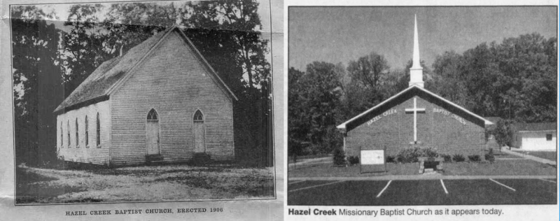 Old & New Hazel Creek Church