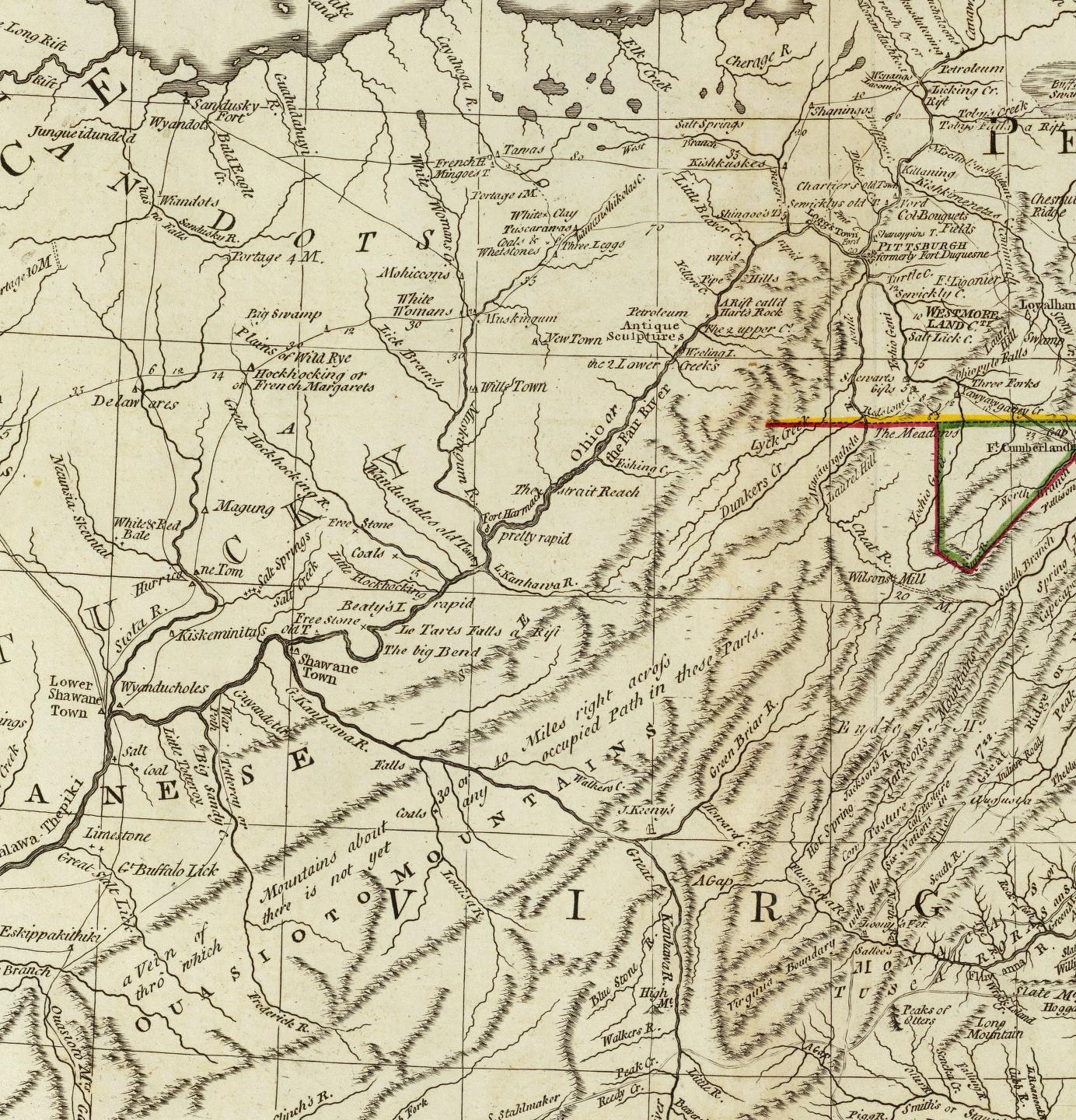 1778 Hutchinson map of 