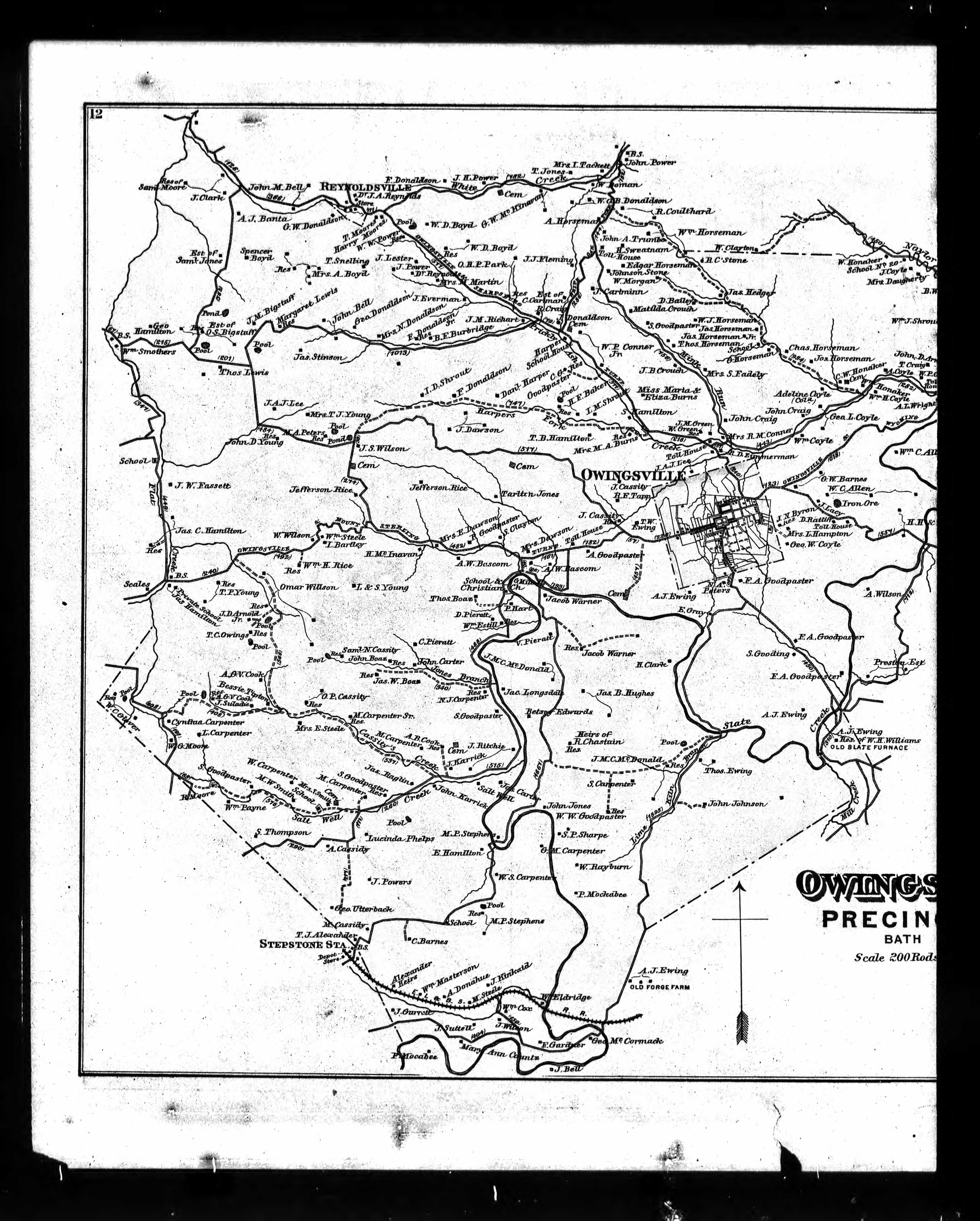 1884 Maps of Bath and Fleming Counties