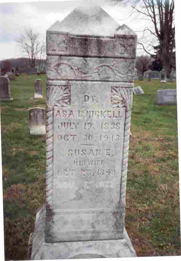 Grave of Asa Nickell